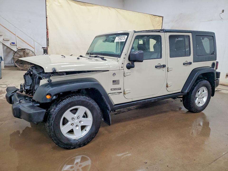 2018 Jeep Wrangler / VIN 1C4BJWDG9JL849737 COPART salvage auction — FRONT END, Mi - Certificate Of Title, sold $1,100 on 2026-07-22 (photo 1)