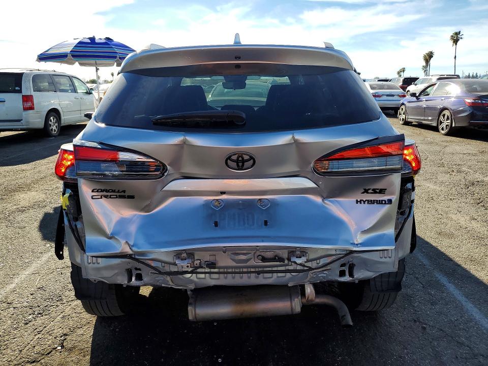 2024 Toyota Corolla cross VIN 7MUFBABG5RV050932 COPART salvage auction — REAR END, Ca - Salvage Certificate, sold $11,900 on 2026-07-28 (photo 6)