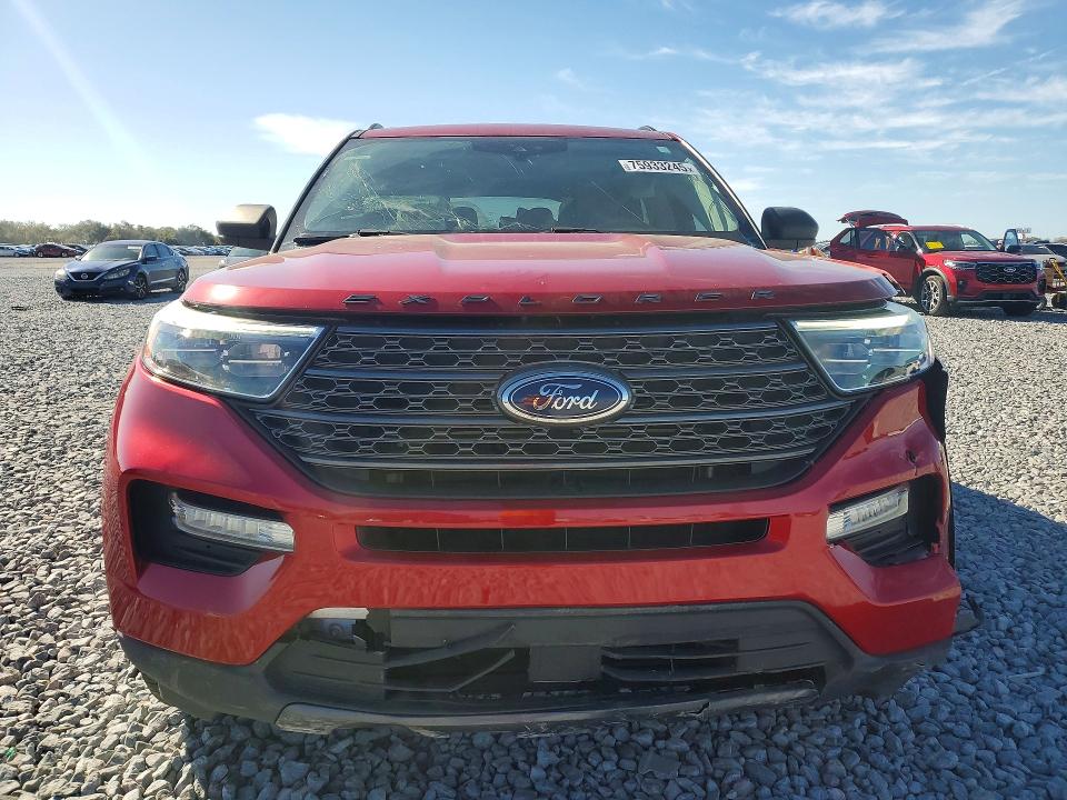 2021 Ford Explorer VIN 1FMSK7DH1MGA37787 COPART salvage auction — FRONT END, Fl - Certificate Of Destruction, sold $7,800 on 2026-07-09 (photo 5)