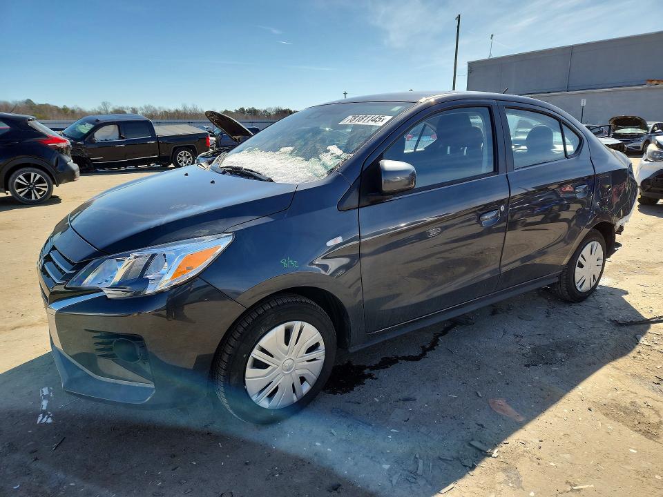 2024 Mitsubishi Mirage VIN ML32FUFJ3RHF15805 COPART salvage auction — REAR END, Md - Cert Of Salvage < 75% Damage, sold $200 on 2026-07-29 (photo 1)