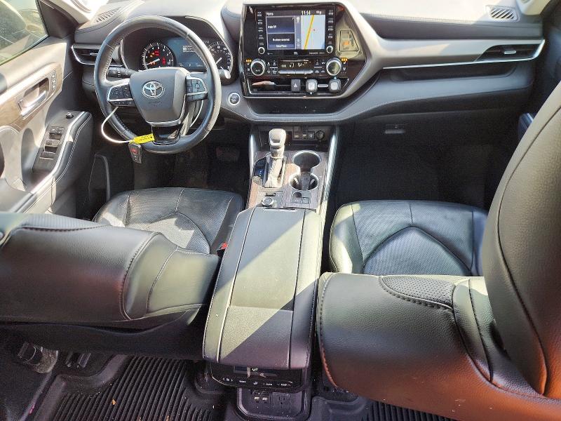 2020 Toyota Highlander VIN 5TDDZRBH4LS034653 COPART salvage auction — FRONT END, Wv - Salvage Certificate, sold $10,800 on 2026-07-08 (photo 8)