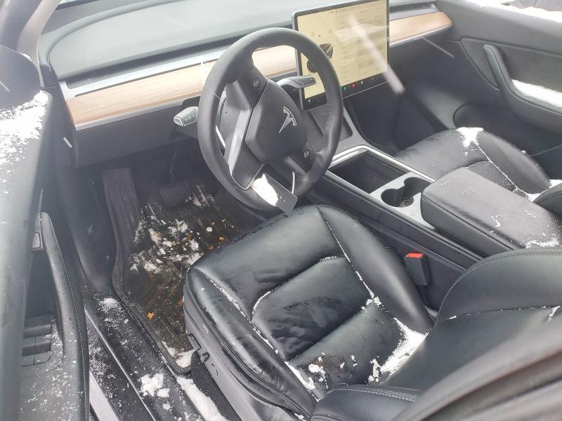 2022 Tesla Model y VIN 7SAYGDEE1NF510766 COPART salvage auction — SIDE, On - Permit Irrepairable, sold $13,800 on 2026-07-07 (photo 8)