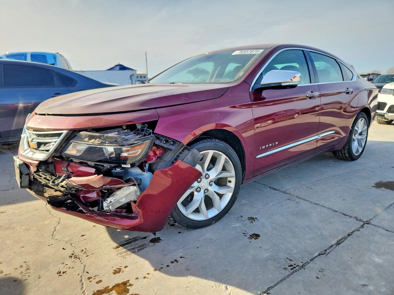 2017 Chevrolet Impala VIN 2G1145S32H9191153 COPART salvage auction — Burn Engine, TX - SALVAGE VEHICLE TITLE, sold $750 on 2026-07-02 (photo 1)
