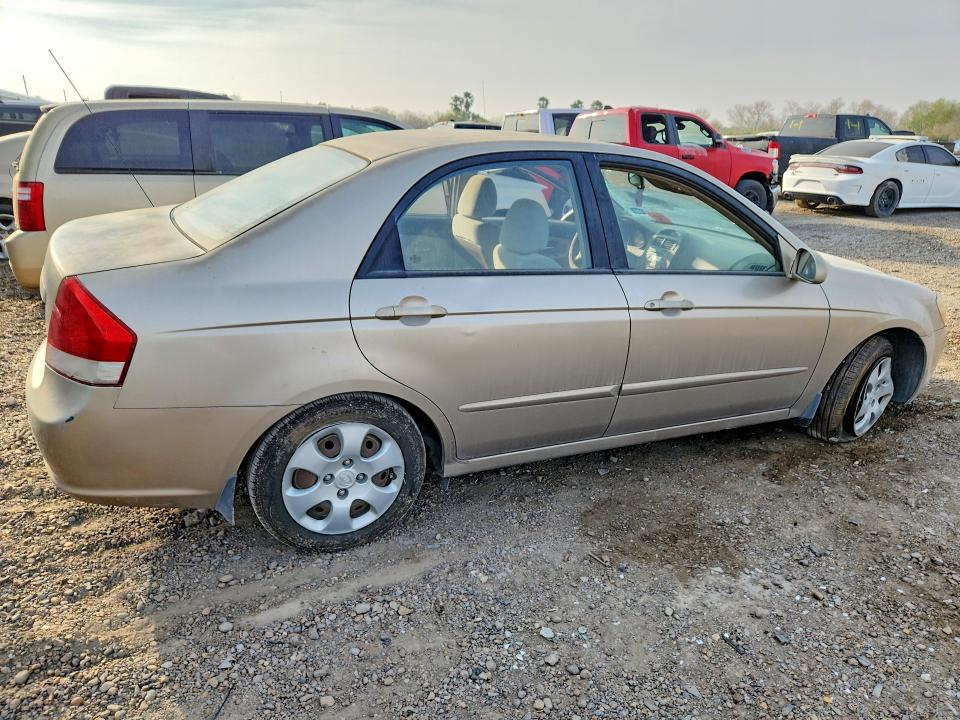 2007 Kia Spectra VIN KNAFE121575434528 COPART salvage auction — SIDE, Tx - Salvage Vehicle Title, sold $475 on 2026-07-08 (photo 3)