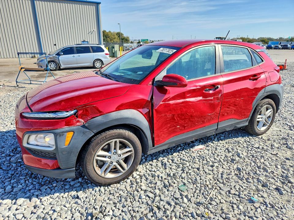 2021 Hyundai Kona VIN KM8K1CAA0MU739927 COPART salvage auction — FRONT END, Fl - Certificate Of Destruction, sold $2,250 on 2026-07-06 (photo 1)