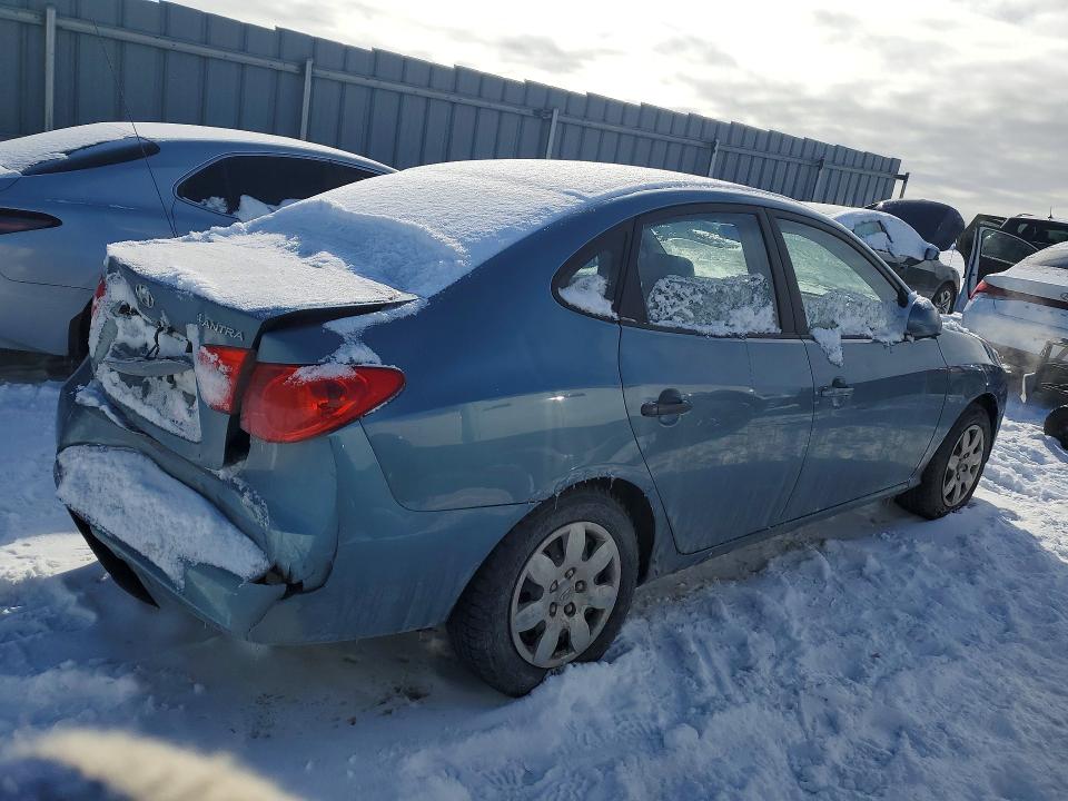 2007 Hyundai Elantra VIN KMHDT45DX7U044307 COPART salvage auction — REAR END, On - Permit Salvage, sold $250 on 2026-07-28 (photo 3)