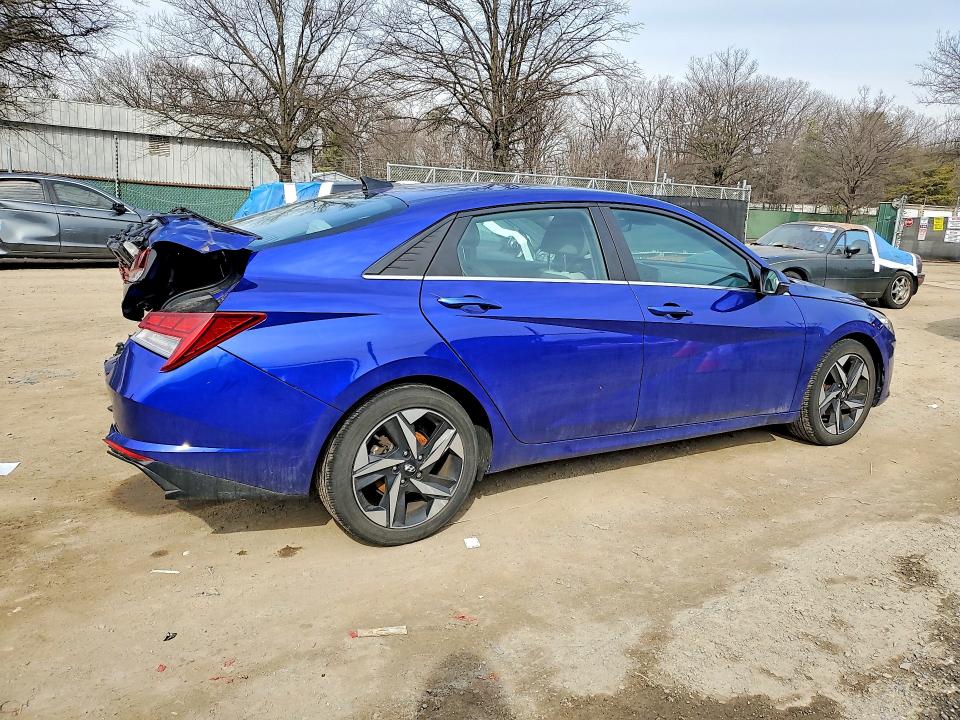 2023 Hyundai Elantra VIN KMHLP4AG8PU536611 COPART salvage auction — REAR END, Md - Cert Of Salvage > 75% Damage, sold $3,500 on 2026-07-14 (photo 3)