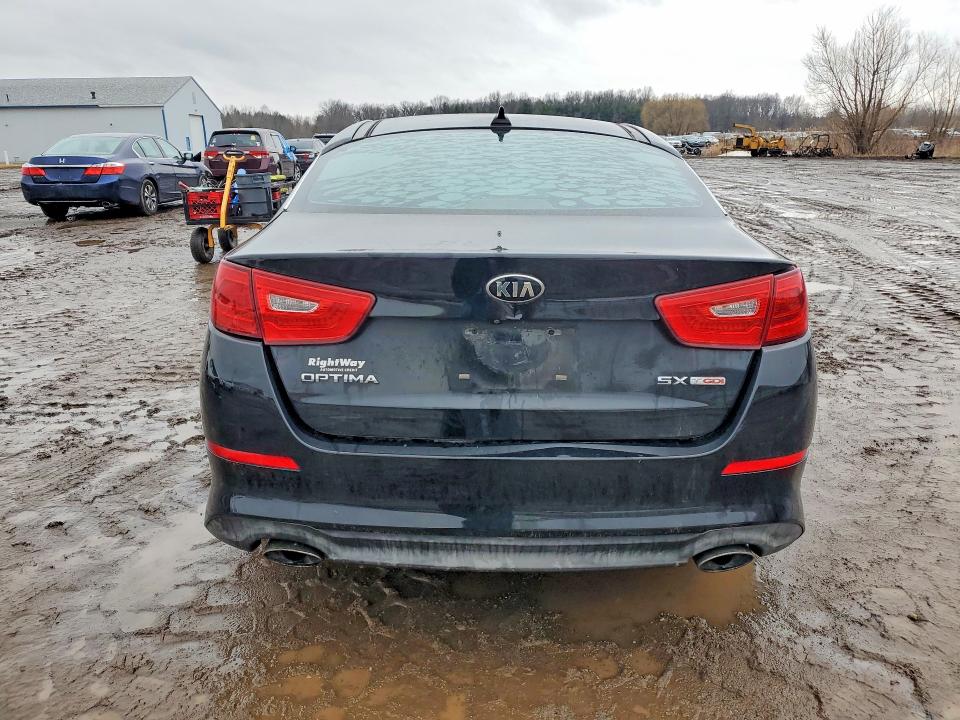 2015 Kia Optima VIN 5XXGR4A69FG384642 COPART salvage auction — MECHANICAL, Oh - Certificate Of Title, sold $925 on 2026-07-23 (photo 6)