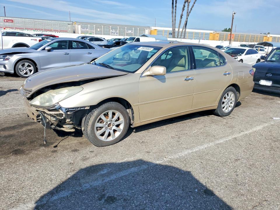 2002 Lexus ES VIN JTHBF30G020051750 COPART salvage auction — FRONT END, Ca - Dis/Dlr/Exp App For Dup Salvag, sold $450 on 2026-07-14 (photo 1)