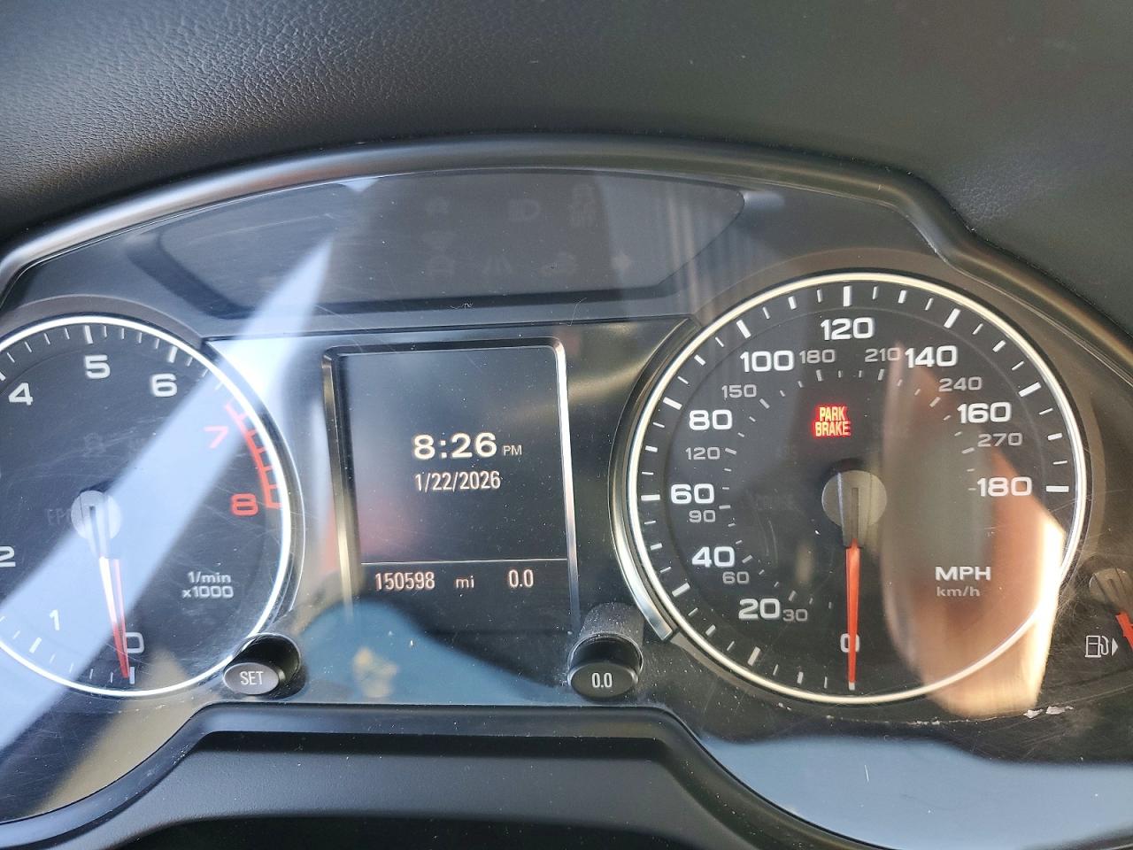 2012 Audi Q5 VIN WA1LFAFP4CA016233 COPART salvage auction — Stripped, NV - CERTIFICATE OF TITLE, sold $775 on 2026-09-15 (photo 9)