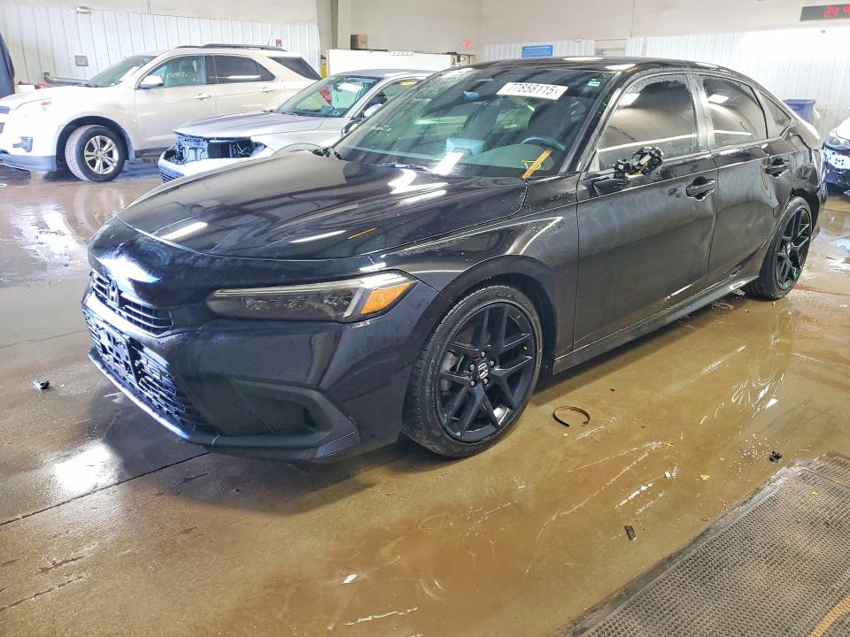 2024 Honda Civic VIN 2HGFE2F54RH576002 COPART salvage auction — SIDE, IL - SALVAGE CERTIFICATE, sold $9,000 on 2026-07-09 (photo 1)