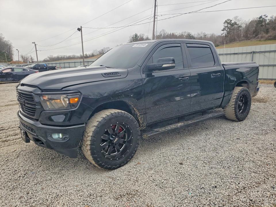 2020 Ram 1500 VIN 1C6SRFFT5LN402713 COPART salvage auction — NORMAL WEAR, Ms - Slvg Cert Of Ttl Recvrd Theft, sold $7,500 on 2026-07-29 (photo 1)