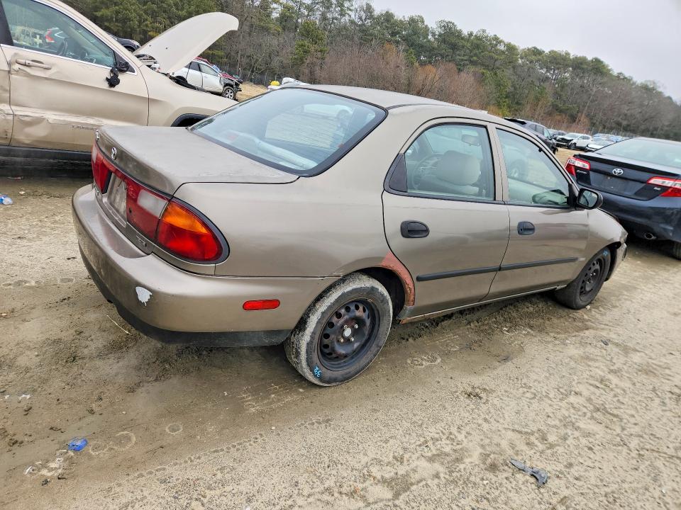 1998 Mazda Protege VIN JM1BC1418W0179387 COPART salvage auction — FRONT END, Md - Cert Of Salvage > 75% Damage, sold $250 on 2026-07-14 (photo 3)