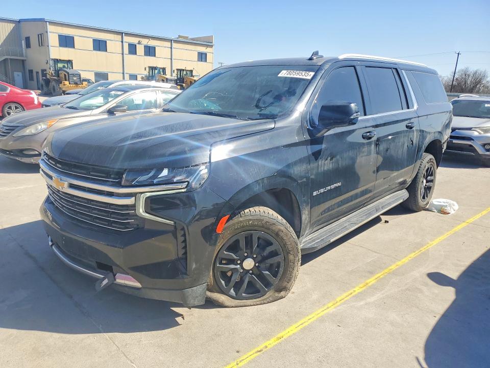 2022 Chevrolet Suburban VIN 1GNSCCKDXNR321832 COPART salvage auction — REAR END, Tx - Salvage Vehicle Title, sold $9,100 on 2026-07-30 (photo 1)