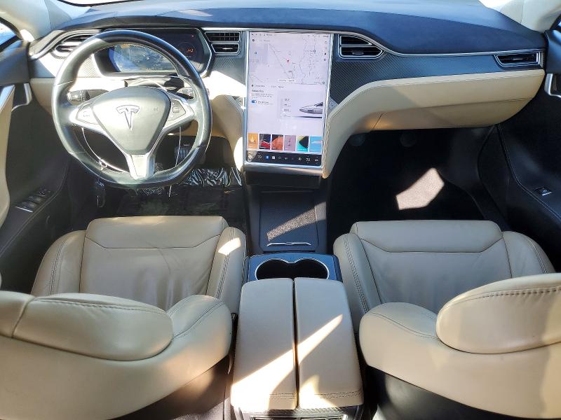 2017 Tesla Model s VIN 5YJSA1E21HF192757 COPART salvage auction — FRONT END, Or - Salvage Title Certificate, sold $7,400 on 2026-07-07 (photo 8)