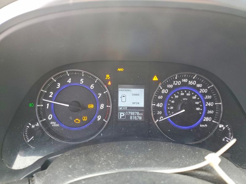 2015 Infiniti Qx70 VIN JN8CS1MW7FM483262 COPART salvage auction — FRONT END, Salvage Title, sold $2,550 on 2026-07-14 (photo 9)