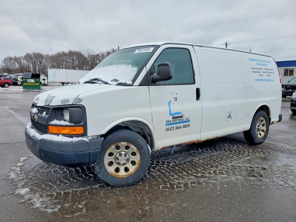 2012 Chevrolet Express VIN 1GCSGAFX3C1143666 COPART salvage auction — SIDE, Mn - Certificate Of Title, sold $1,400 on 2026-07-20 (photo 1)