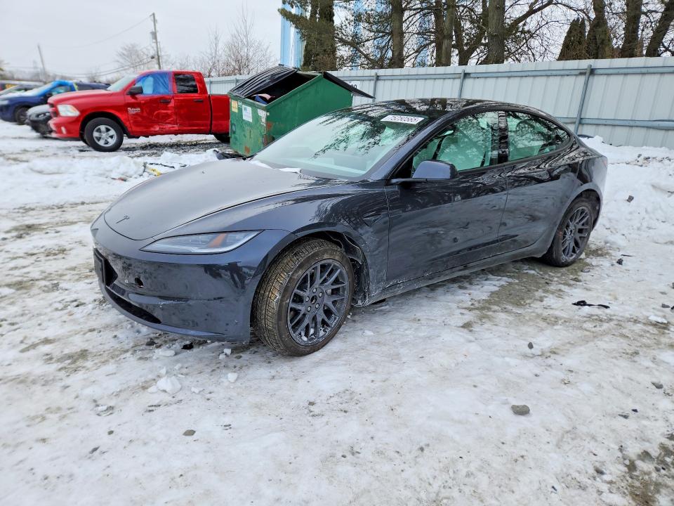 2026 Tesla Model 3 VIN 5YJ3E1EA5TF135308 COPART salvage auction — SIDE, Nj - Cert Of Title-Salvage, sold $18,200 on 2026-07-13 (photo 1)