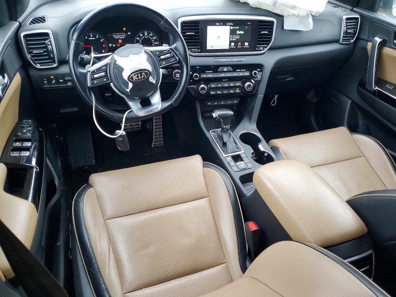 2021 Kia Sportage VIN KNDPRCA64M7877628 COPART salvage auction — FRONT END, Md - Cert Of Salvage > 75% Damage, sold $525 on 2026-07-29 (photo 8)