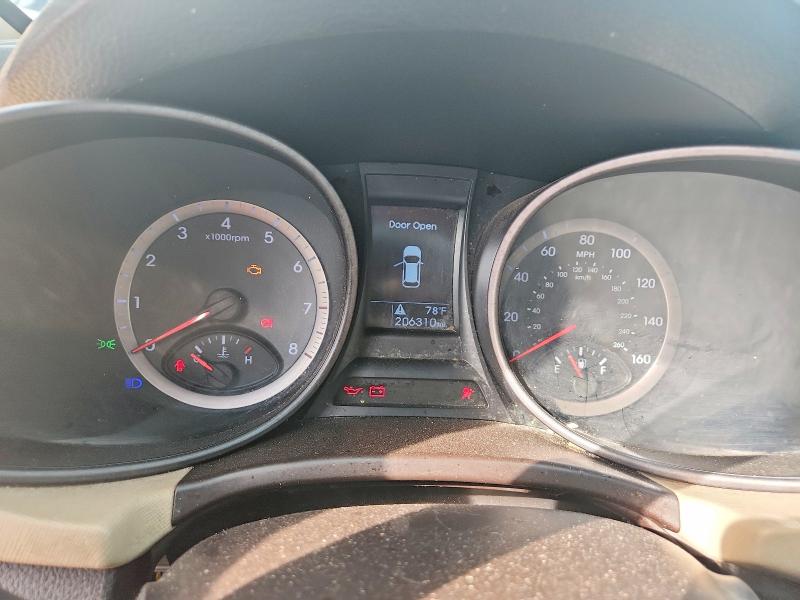 2014 Hyundai Santa fe VIN 5XYZT3LBXEG184961 COPART salvage auction — FRONT END, Salvage Title, sold $500 on 2026-07-20 (photo 9)