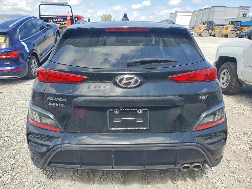 2022 Hyundai Kona VIN KM8K33A34NU868461 COPART salvage auction — FRONT END, Fl - Cert Of Title Slvg Rebuildable, sold $3,850 on 2026-07-14 (photo 6)