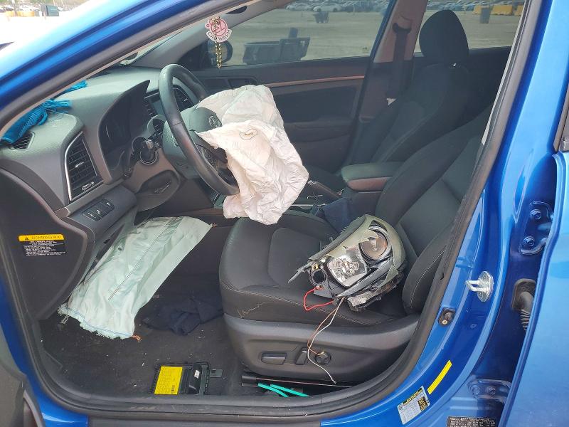 2017 Hyundai Elantra VIN KMHD84LF2HU407013 COPART salvage auction — FRONT END, Fl - Certificate Of Destruction, sold $1,300 on 2026-07-06 (photo 7)