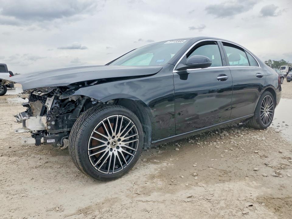 2024 Mercedes-benz C class VIN W1KAF4GB4RR175142 COPART salvage auction — FRONT END, Tx - Salvage Vehicle Title, sold $3,700 on 2026-07-24 (photo 1)