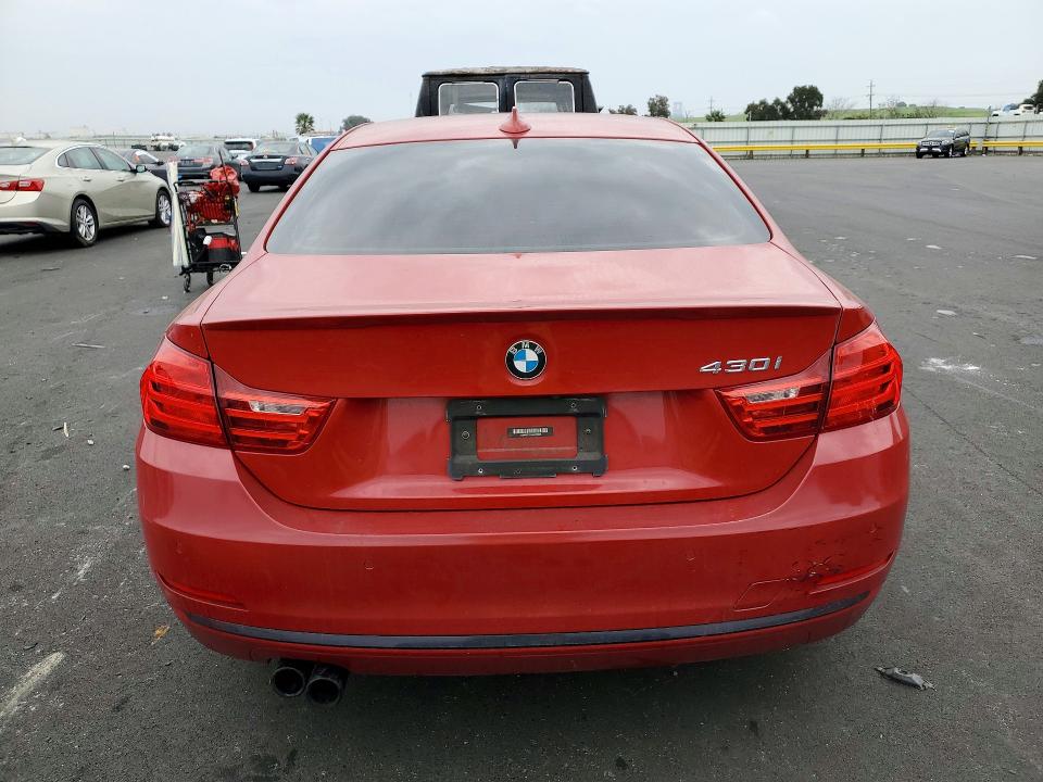 2017 BMW 4er VIN WBA4R7C51HK876533 COPART salvage auction — FRONT END, Salvage Title, sold $70 on 2026-08-19 (photo 6)