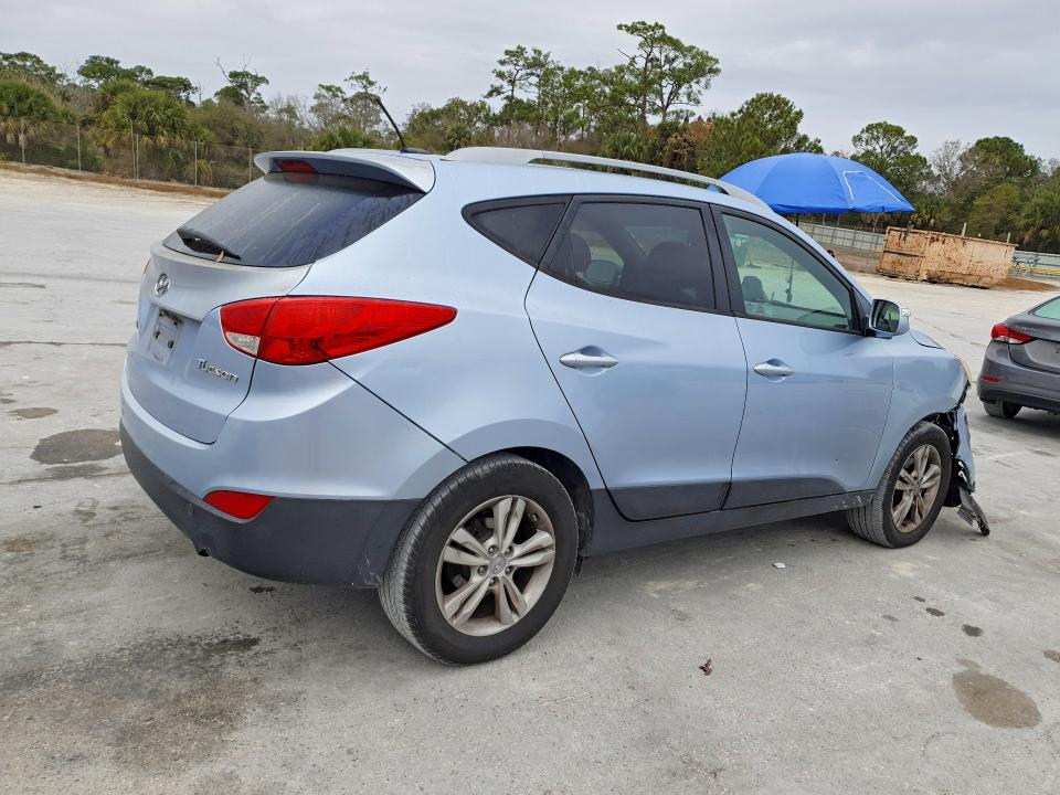 2013 Hyundai Tucson VIN KM8JU3ACXDU629486 COPART salvage auction — FRONT END, Salvage Title, sold $1,900 on 2026-07-15 (photo 3)