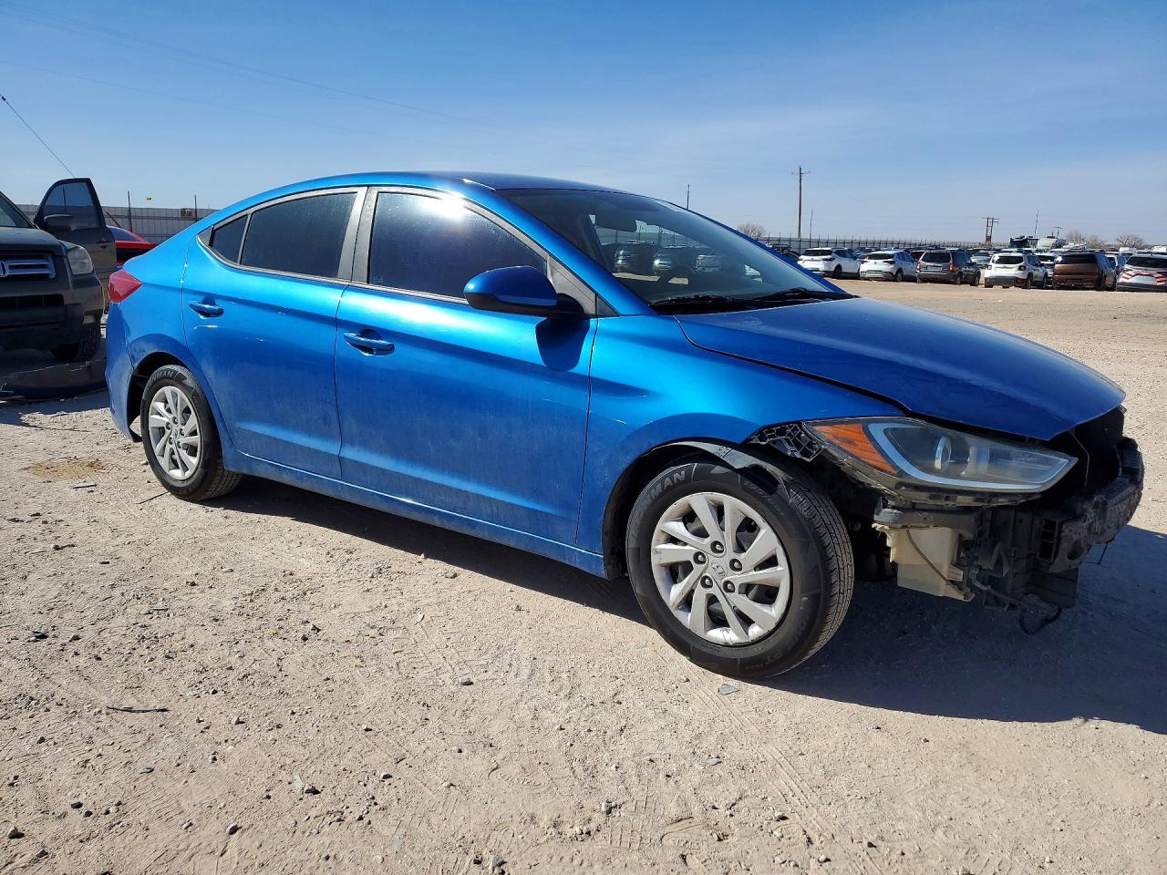 2017 Hyundai Elantra VIN 5NPD74LF2HH164854 COPART salvage auction — Front End, TX - CERTIFICATE OF TITLE (P), sold $1,050 on 2026-07-01 (photo 4)