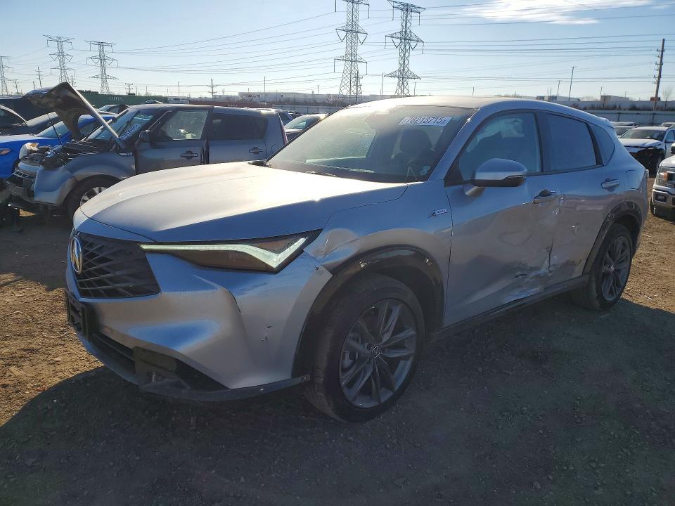 2025 Acura Adx VIN 3HDSA1H53SM702551 COPART salvage auction — SIDE, Il - Salvage Certificate, sold $13,800 on 2026-08-13 (photo 1)