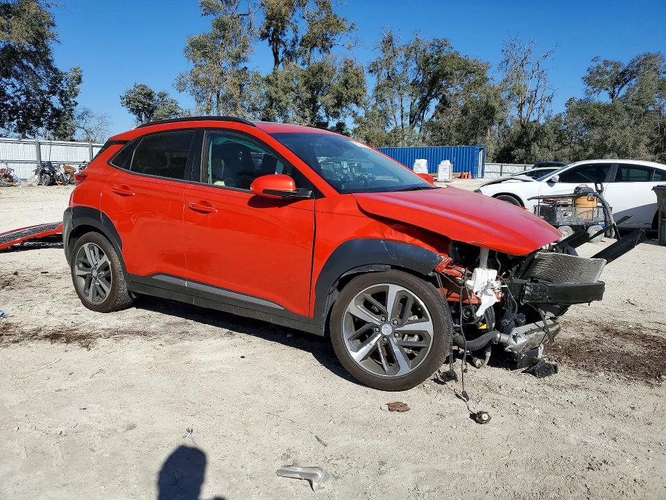 2020 Hyundai Kona VIN KM8K33A57LU462964 COPART salvage auction — FRONT END, Fl - Certificate Of Destruction, sold $2,850 on 2026-07-14 (photo 4)