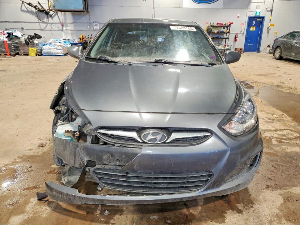 2013 Hyundai Accent VIN KMHCT5AE7DU096943 COPART salvage auction — FRONT END, Ns - Salvage Title, sold $900 on 2026-07-16 (photo 5)