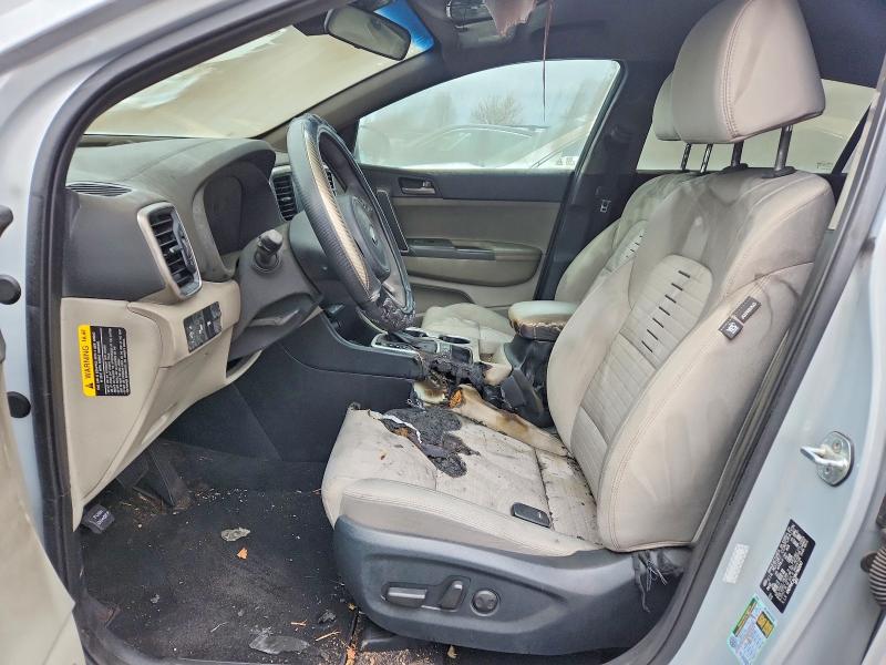 2022 Kia Sportage VIN KNDPMCAC0N7965047 COPART salvage auction — INTERIOR BURN, IN - CERT OF TITLE-SALVAGE TITLE, sold $3,900 on 2026-07-13 (photo 7)