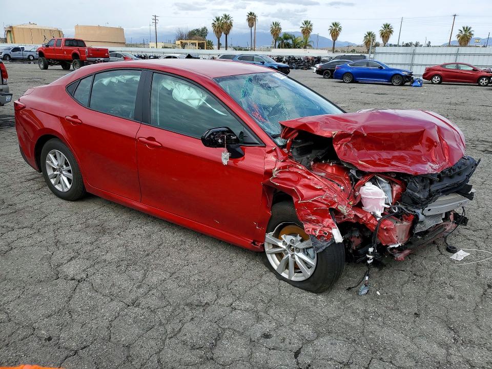 2025 Toyota Camry VIN 4T1DAACKXSU114869 COPART salvage auction — FRONT END, CA - DIS/DLR/EXP ONLY SALVAGE CERT, sold $7,200 on 2026-07-02 (photo 4)