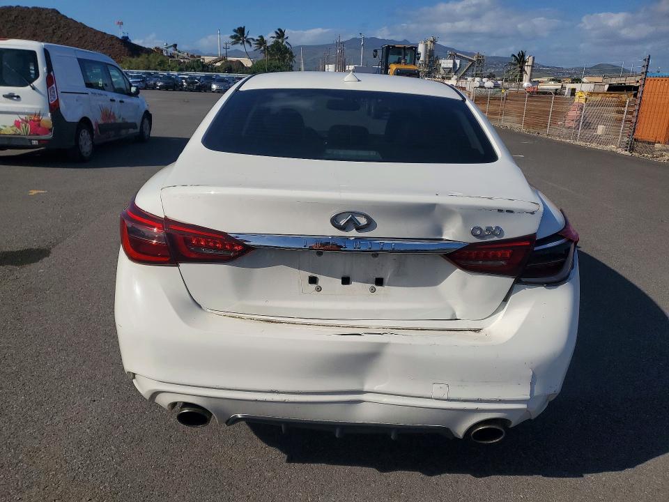 2019 Infiniti Q50 VIN JN1EV7AP5KM510855 COPART salvage auction — REAR END, Salvage Title, sold $2,950 on 2026-08-24 (photo 6)