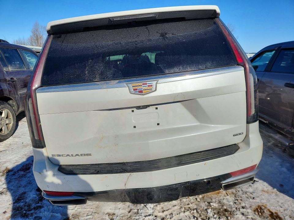 2021 Cadillac Escalade VIN 1GYS4BKLXMR310698 COPART salvage auction — Front End, MI - CERT OF TITLE-SALVAGE VEHICLE, sold $16,100 on 2026-02-26 (photo 6)