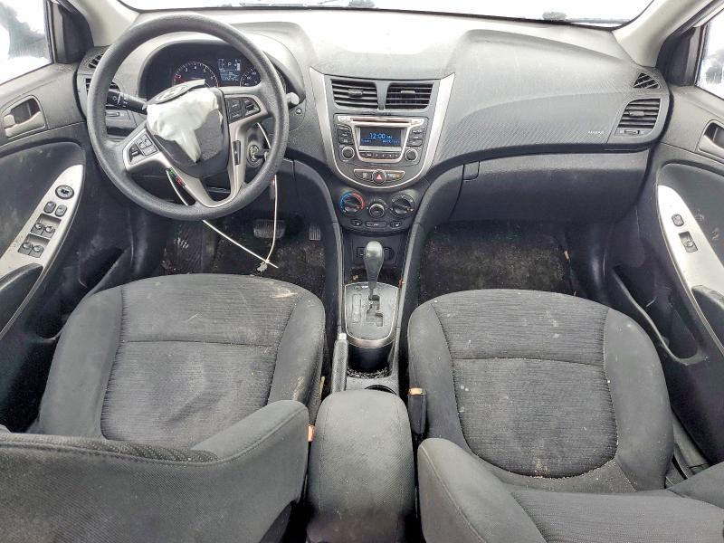 2016 Hyundai Accent VIN KMHCT5AEXGU238027 COPART salvage auction — FRONT END, Salvage Title, sold $700 on 2026-07-14 (photo 8)