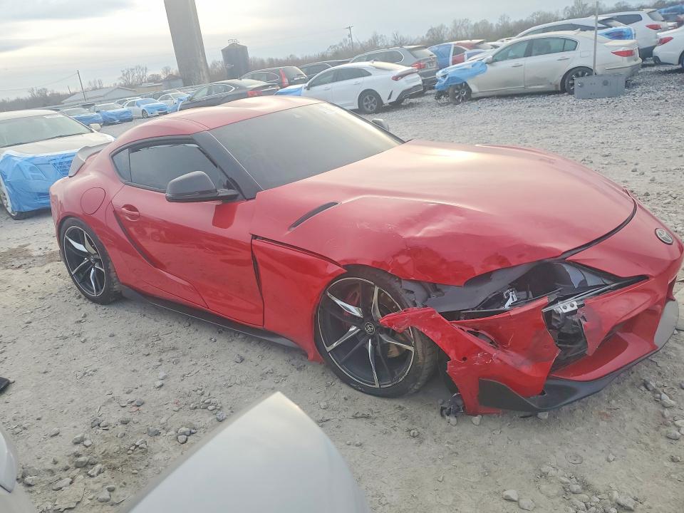 2021 Toyota Supra VIN WZ1DB0C01MW036419 COPART salvage auction — FRONT END, Al - Cert Of Title-Salvage Title, sold $10,100 on 2026-07-16 (photo 4)