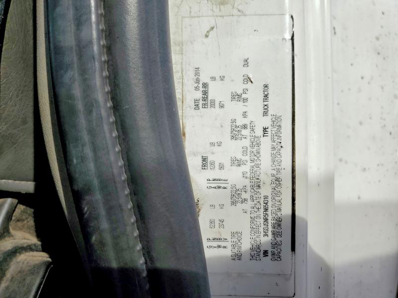 2015 International VIN 3HSDJSNR5FN654310 COPART salvage auction — MECHANICAL, Ca - Dis/Dlr/Exp Only Clean Title, sold $375 on 2026-10-06 (photo 9)