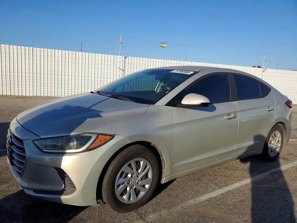 2017 Hyundai Elantra VIN KMHD74LFXHU092531 COPART salvage auction — MECHANICAL, Ca - Dis/Dlr/Exp Only Clean Title, sold $2,400 on 2026-07-28 (photo 1)