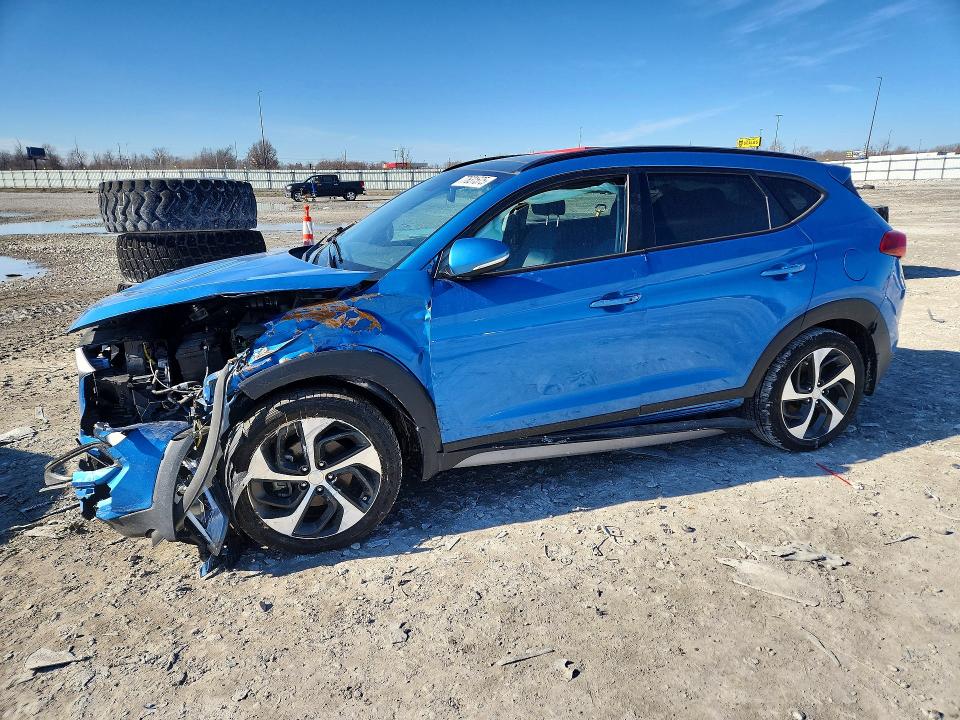 2018 Hyundai Tucson VIN KM8J33A28JU740110 COPART salvage auction — FRONT END, Il - Salvage Certificate, sold $3,350 on 2026-07-08 (photo 1)