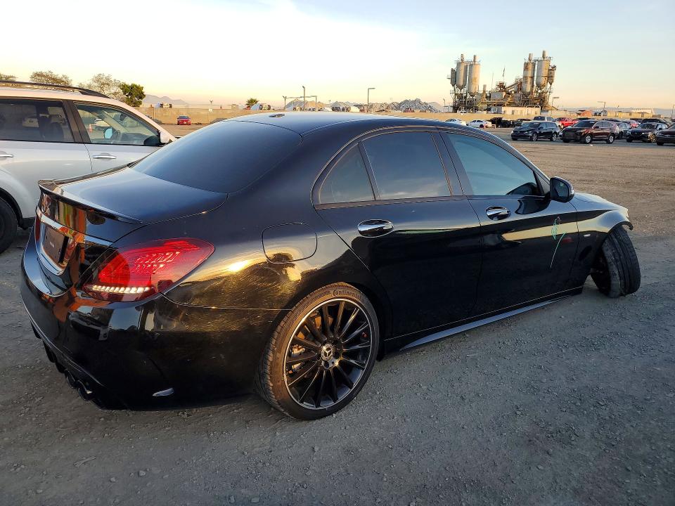 2021 Mercedes-benz C-klasse VIN W1KWF8DB7MR621374 COPART salvage auction — FRONT END, Ca - Salvage Certificate, sold $12,100 on 2026-07-31 (photo 3)