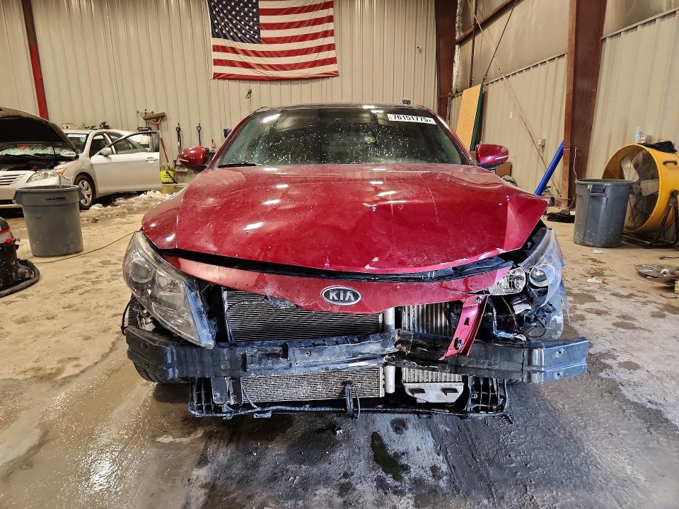2012 Kia Optima VIN 5XXGR4A62CG025418 COPART salvage auction — FRONT END, Wv - Salvage Certificate, sold $275 on 2026-07-13 (photo 5)