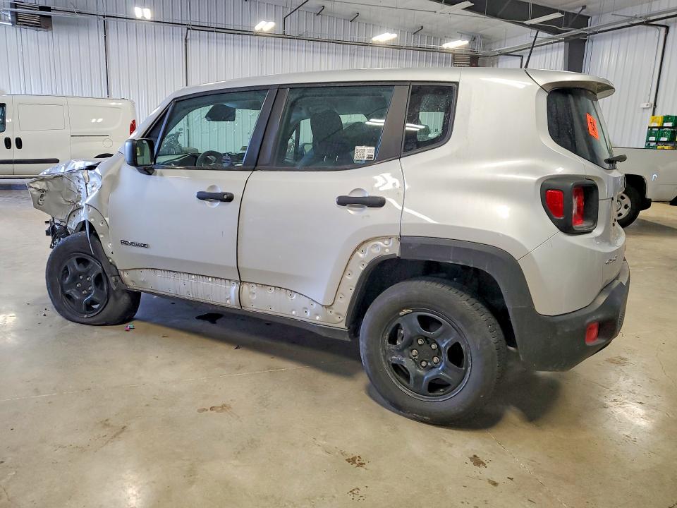 2021 Jeep Renegade VIN ZACNJDAB0MPN36728 COPART salvage auction — FRONT END, Wv - Salvage Certificate, sold $650 on 2026-07-31 (photo 2)