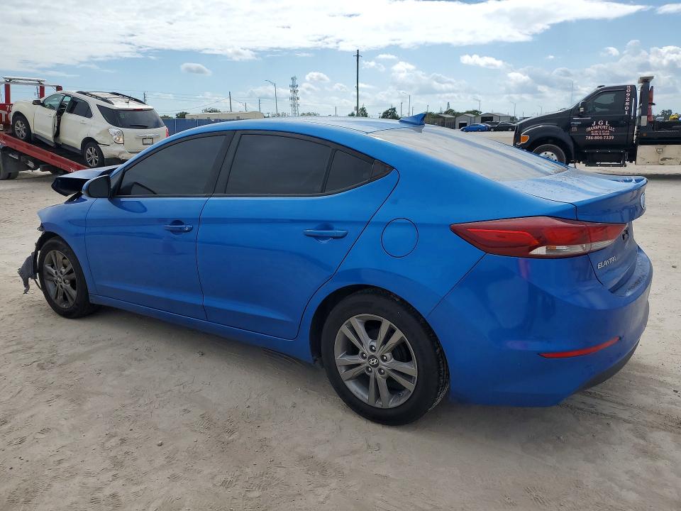2017 Hyundai Elantra VIN KMHD84LF2HU407013 COPART salvage auction — FRONT END, Fl - Certificate Of Destruction, sold $1,300 on 2026-07-06 (photo 2)