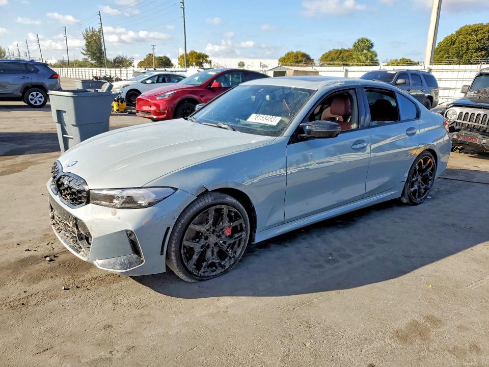 2025 BMW M340i VIN 3MW59FT08S8F83742 COPART salvage auction — Water/Flood, FL - CERT OF TITLE SLVG REBUILDABLE, sold $12,200 on 2026-05-06 (photo 1)