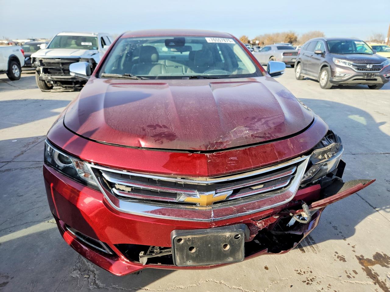 2017 Chevrolet Impala VIN 2G1145S32H9191153 COPART salvage auction — Burn Engine, TX - SALVAGE VEHICLE TITLE, sold $750 on 2026-07-02 (photo 5)
