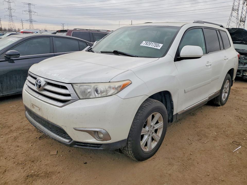 2012 Toyota Highlander VIN 5TDBK3EH9CS120710 COPART salvage auction — MINOR DENT/SCRATCHES, Fl - Certificate Of Title, sold $4,300 on 2026-07-28 (photo 1)