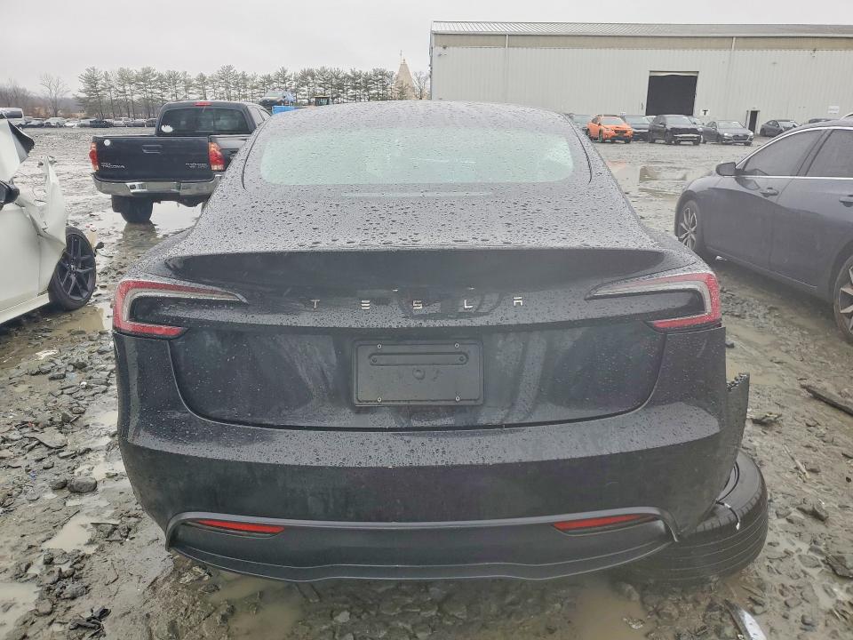 2025 Tesla Model 3 VIN 5YJ3E1EA2SF075048 COPART salvage auction — SIDE, Nj - Cert Of Title-Salvage, sold $11,900 on 2026-07-27 (photo 6)